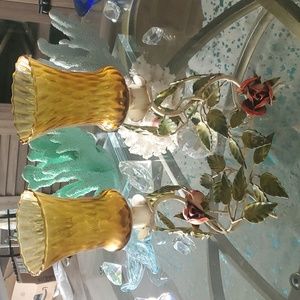 ITALIAN  METAL CANDLE HOLDER